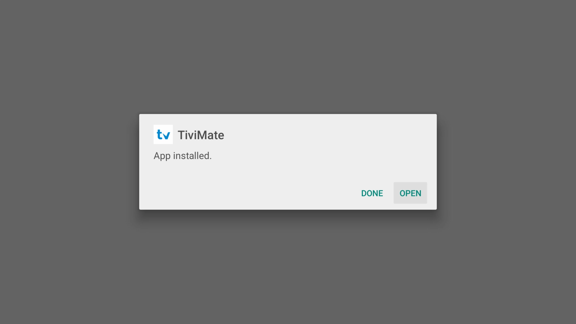 Open TiviMate after installation